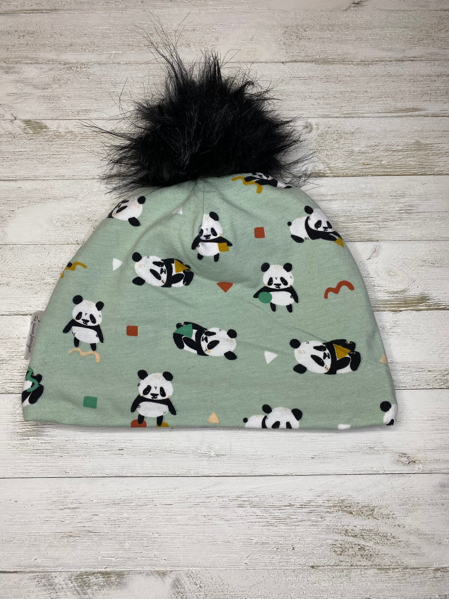 Tuque doublée en micro-polar - 3-5 ans - Panda