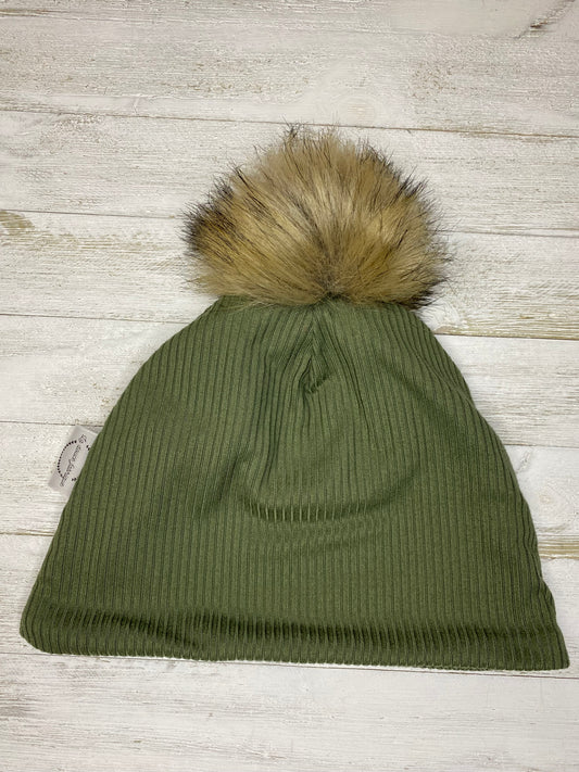 Tuque doublée en micro-polar - 3-5 ans - Olive