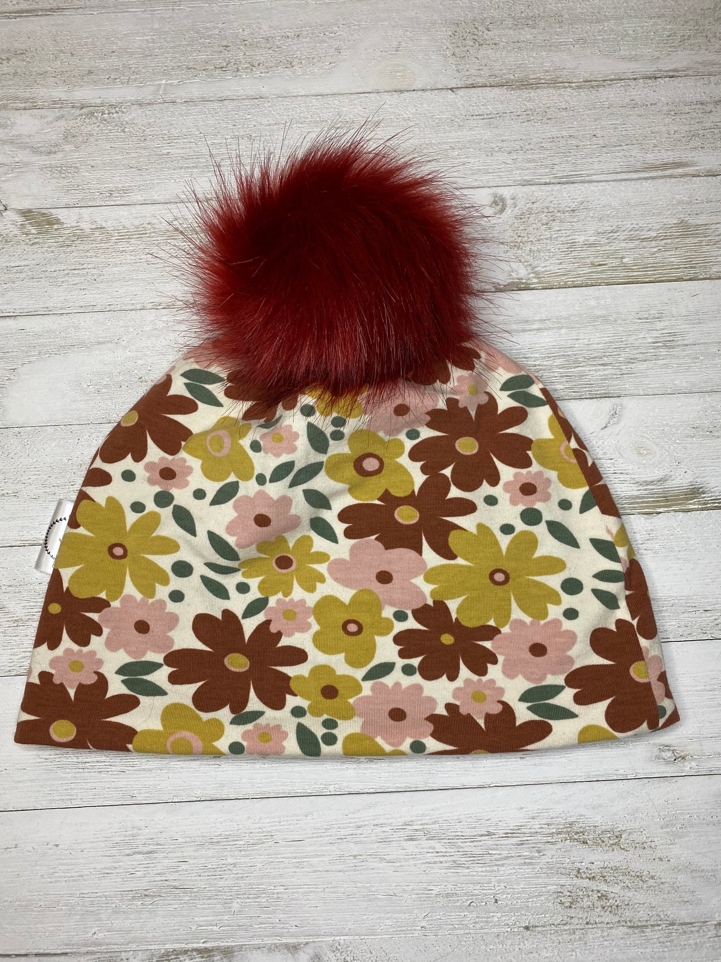 Tuque doublée en micro-polar - 5-8 ans - Fleur