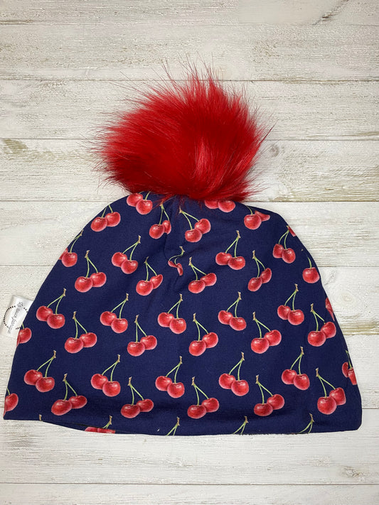 Tuque doublée en micro-polar - 5-8 ans - Cerise