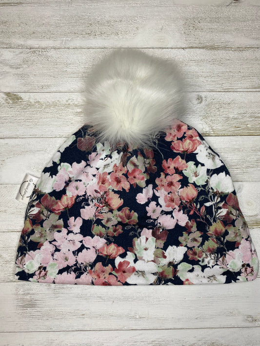 Tuque doublée en micro-polar - 5-8 ans - Fleur