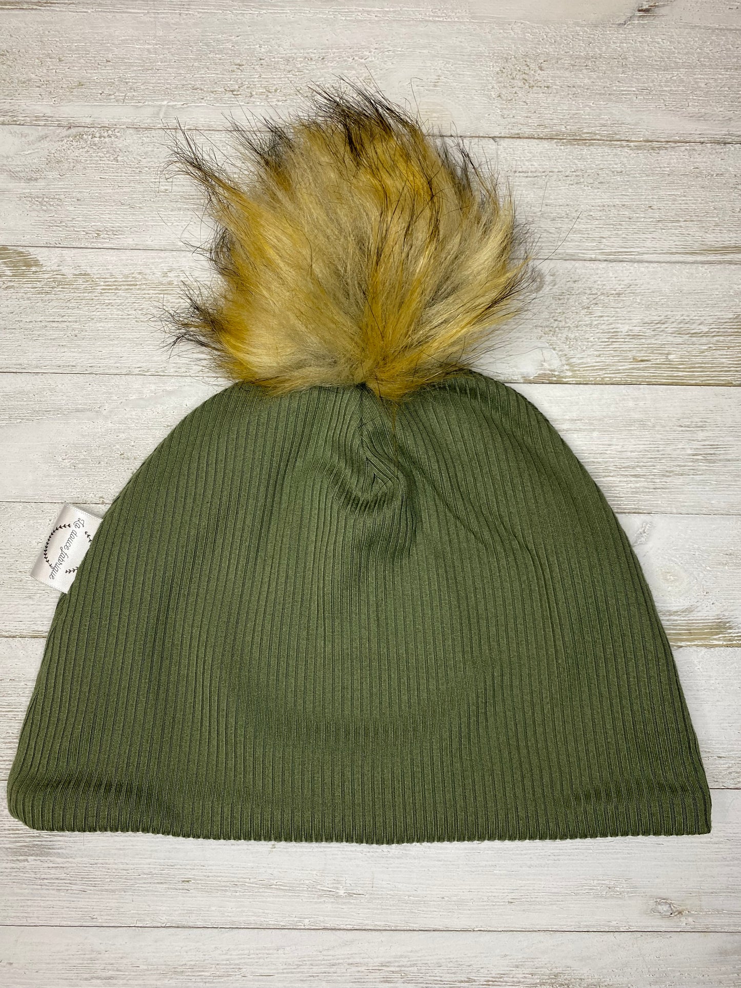 Tuque doublée en micro-polar - 5-8 ans - Olive