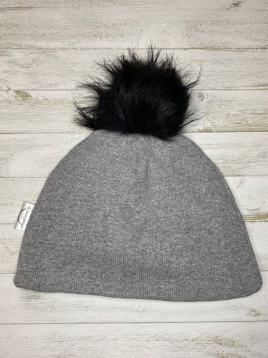 Tuque doublée en micro-polar - 5-8 ans - Gris