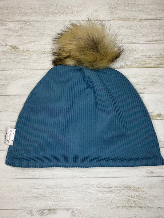 Tuque doublée en micro-polar - Adulte - Bleu