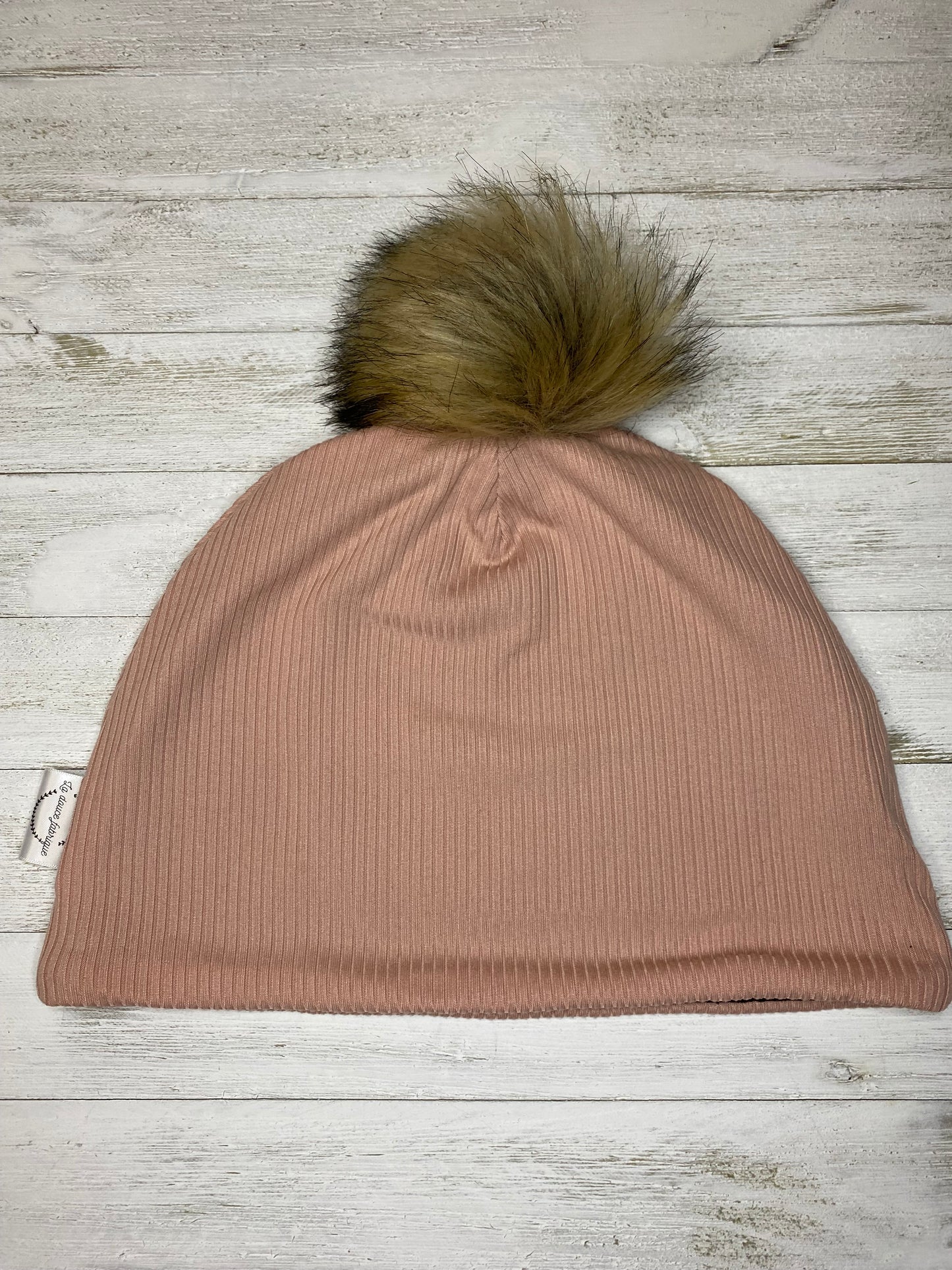 Tuque doublée en micro-polar - Adulte - Rose