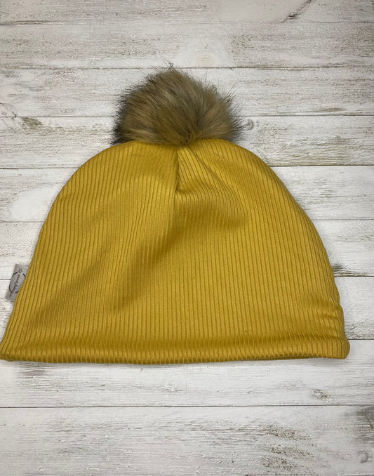 Tuque doublée en micro-polar - Adulte - Jaune