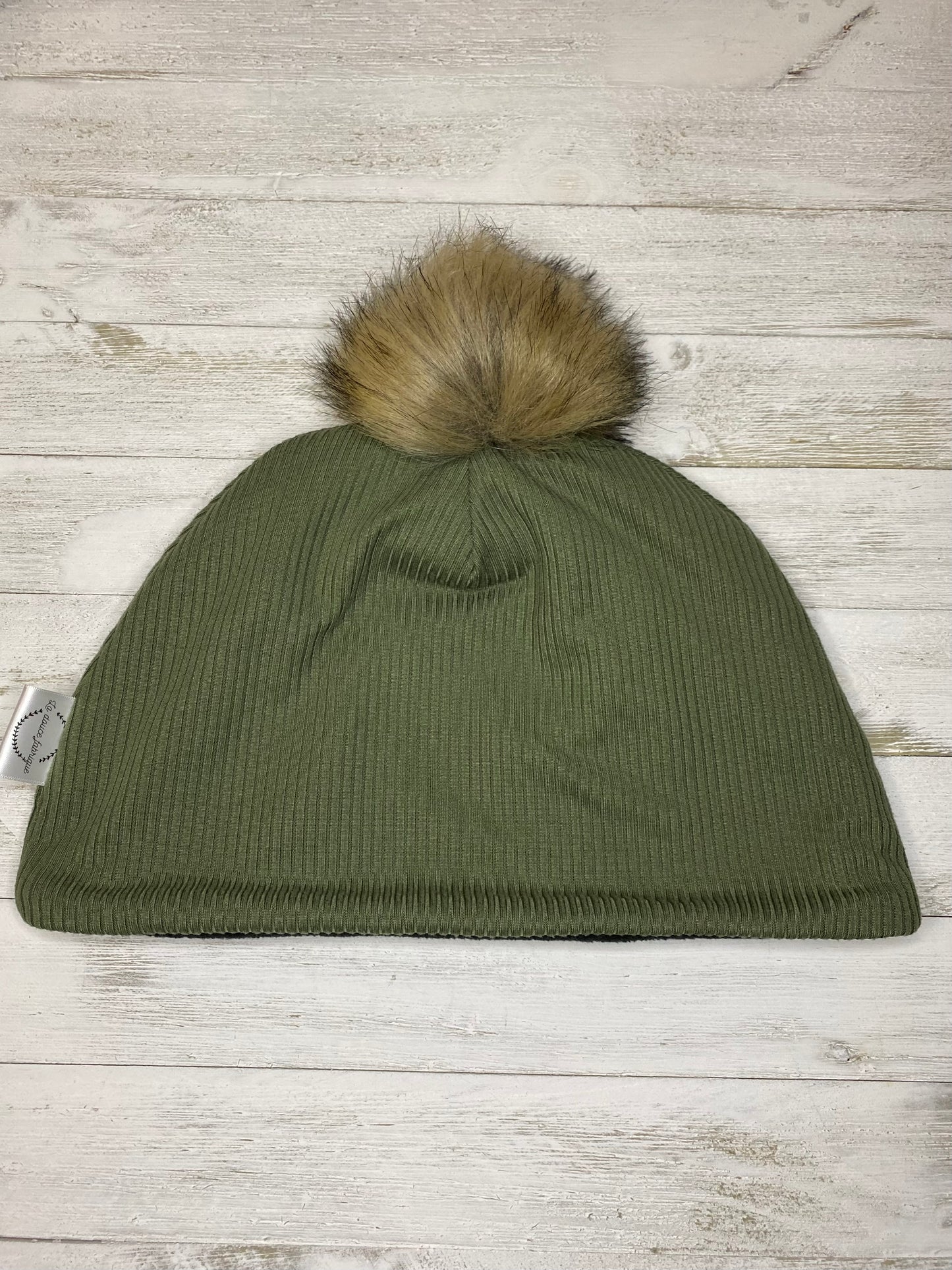 Tuque doublée en micro-polar - Adulte - Olive