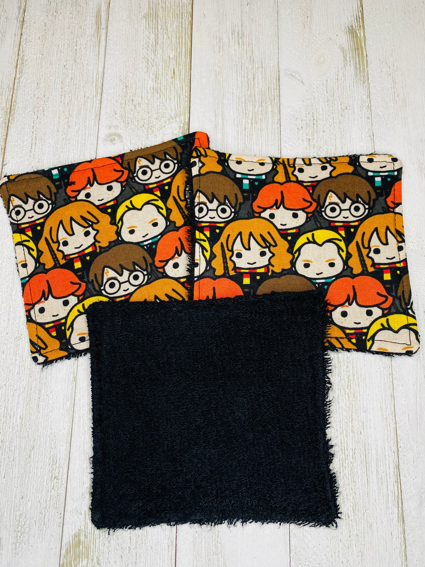 Lingettes lavables - HarryPotter (RATINE DE BAMBOU) - Paquet de 3