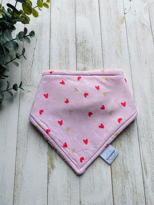 Bavoir bandana - Coeur